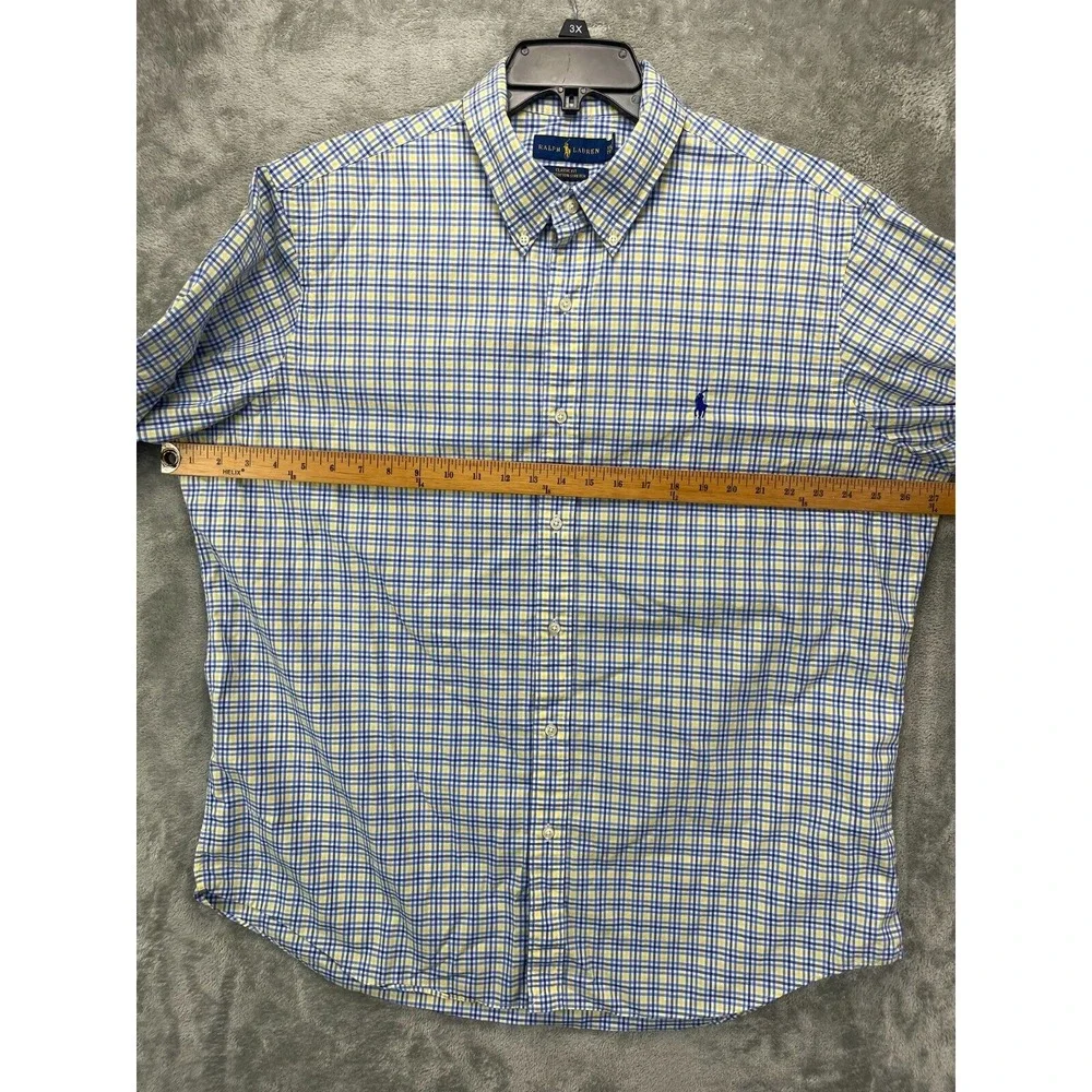 Polo Ralph Lauren Shirt XXL Multicolor Classic Fit Stretch Long Sleeve Button Up